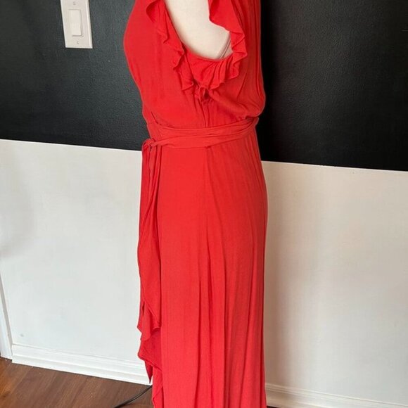 Express Flutter Sleeve Maxi Dress | Coral Pink| Size S Gently Used – Excellent C - Picture 12 of 14